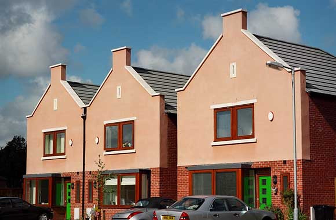 New houses in Urmston, Manchester